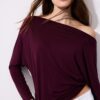 Tricou asimetric din modal Tricou asimetric din modal