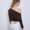 Tricou asimetric din modal Tricou asimetric din modal