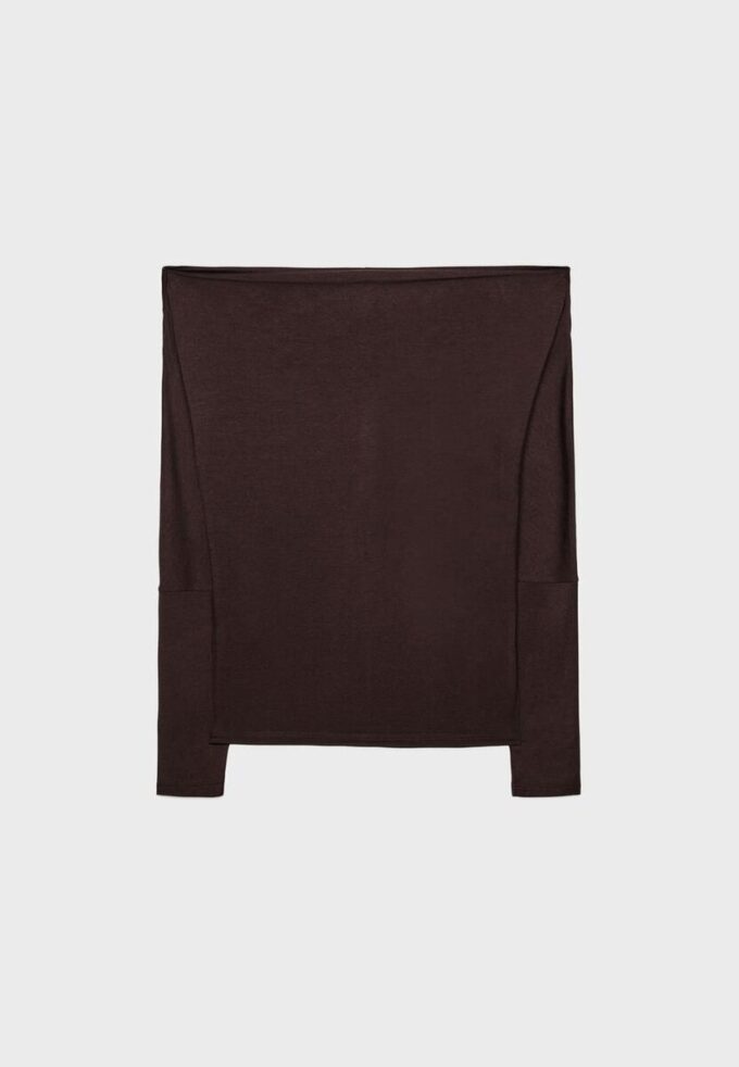 Tricou asimetric din modal Tricou asimetric din modal