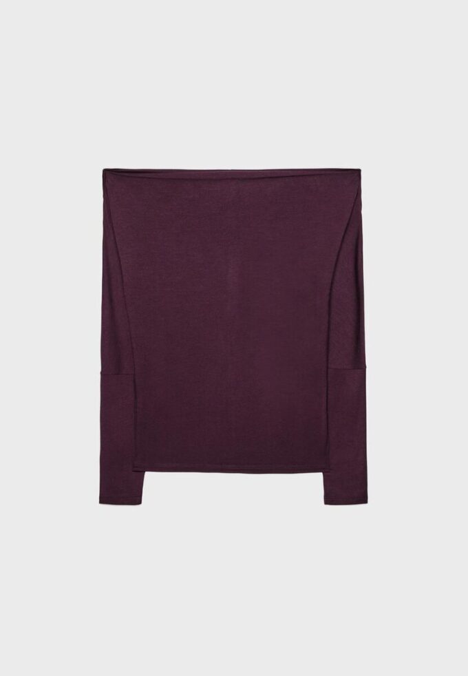 Tricou asimetric din modal Tricou asimetric din modal