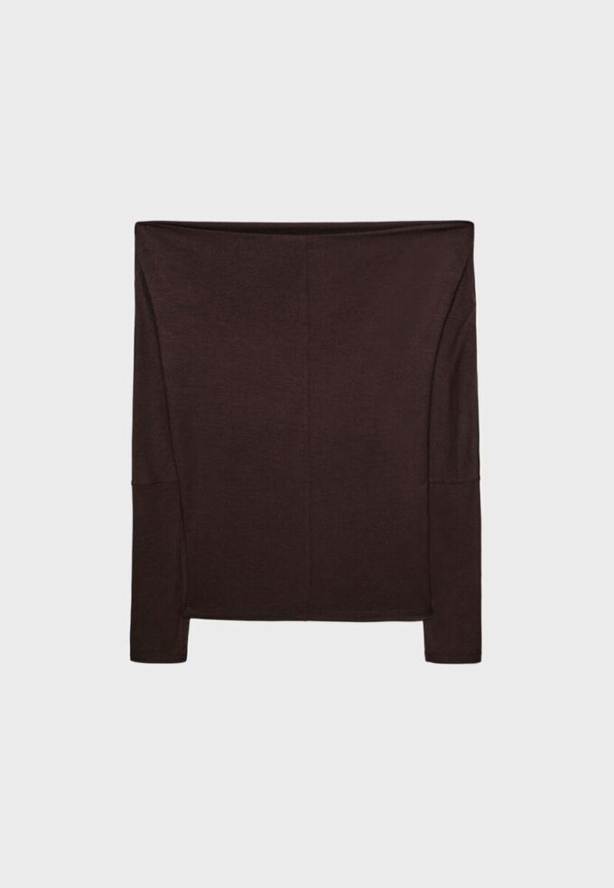 Tricou asimetric din modal Tricou asimetric din modal