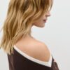 Tricou cu mâneci lungi asimetrice, cu două straturi Tricou cu mâneci lungi asimetrice, cu două straturi