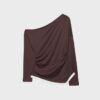Tricou cu mâneci lungi asimetrice, cu două straturi Tricou cu mâneci lungi asimetrice, cu două straturi