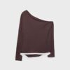 Tricou cu mâneci lungi asimetrice, cu două straturi Tricou cu mâneci lungi asimetrice, cu două straturi