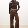 Tricou cu mâneci lungi și drapaj Tricou cu mâneci lungi și drapaj