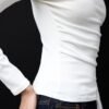 Tricou cu mâneci lungi și drapaj