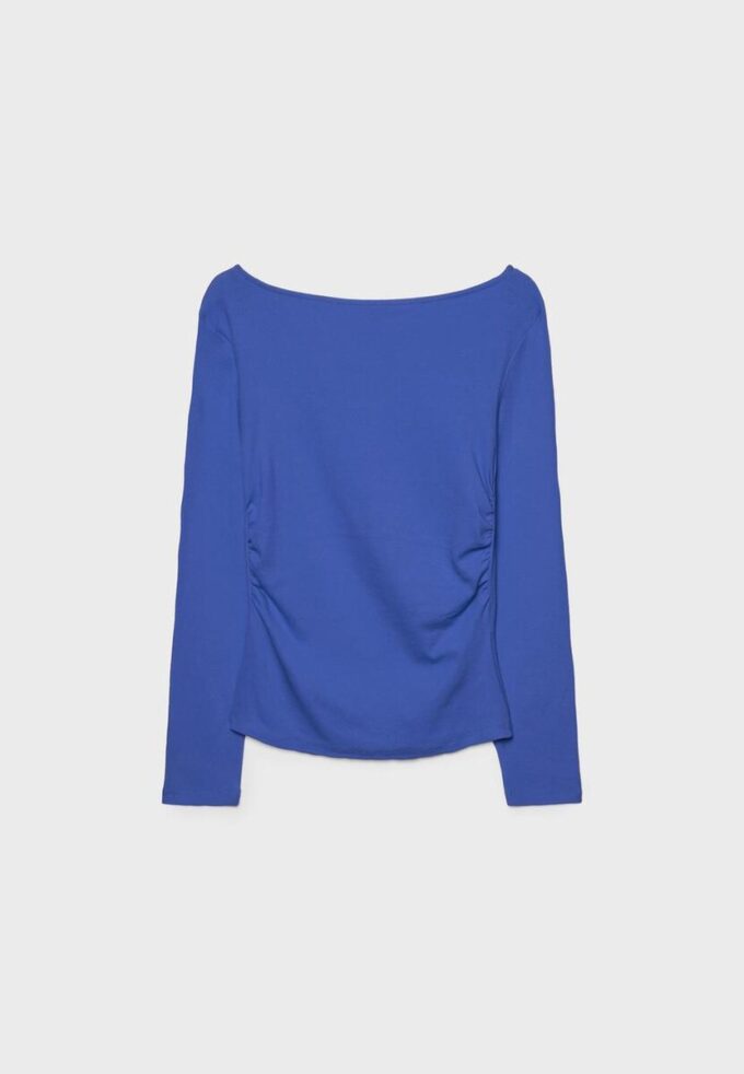 Tricou cu mâneci lungi și drapaj Tricou cu mâneci lungi și drapaj