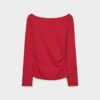 Tricou cu mâneci lungi și drapaj