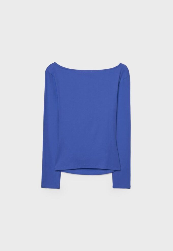 Tricou cu mâneci lungi și drapaj Tricou cu mâneci lungi și drapaj