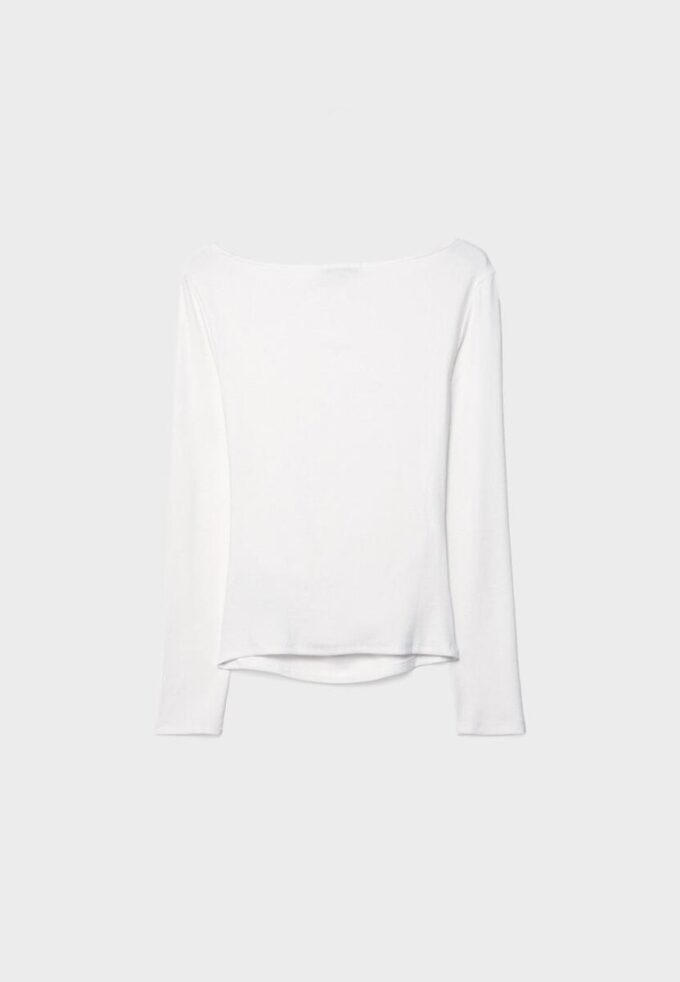Tricou cu mâneci lungi și drapaj