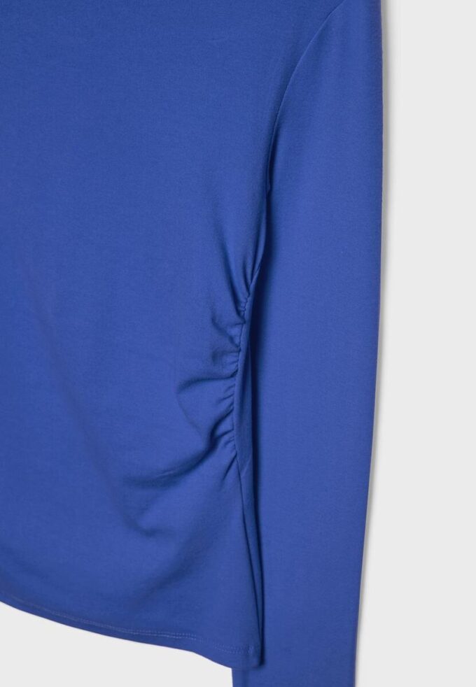 Tricou cu mâneci lungi și drapaj Tricou cu mâneci lungi și drapaj