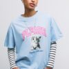 Tricou cu mâneci scurte, cu imprimeu și aplicație Tricou cu mâneci scurte, cu imprimeu și aplicație