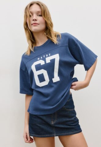Tricou cu mâneci scurte și detaliu grafic