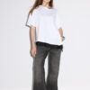Tricou cu mâneci scurte și tiv din dantelă Tricou cu mâneci scurte și tiv din dantelă