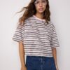 Tricou cu mâneci scurte în dungi
