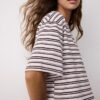 Tricou cu mâneci scurte în dungi