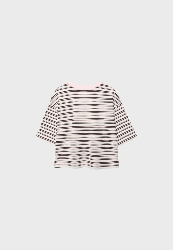 Tricou cu mâneci scurte în dungi