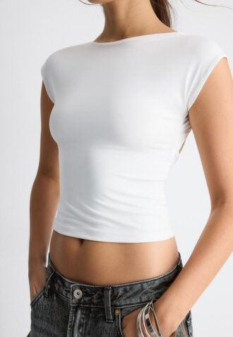 Tricou cu spate decupat