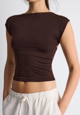 Tricou cu spate decupat