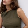 Tricou cu textură și pliuri Tricou cu textură și pliuri