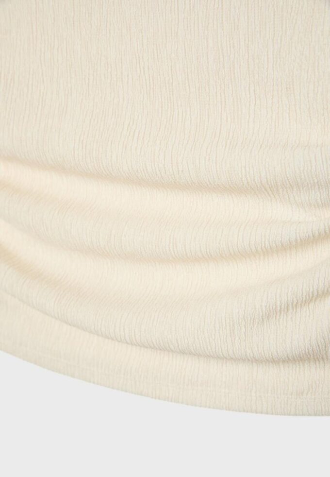Tricou cu textură și pliuri Tricou cu textură și pliuri