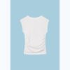 Tricou de bază ajustat cu volane Tricou de bază ajustat cu volane