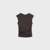 Tricou de bază ajustat cu volane Tricou de bază ajustat cu volane