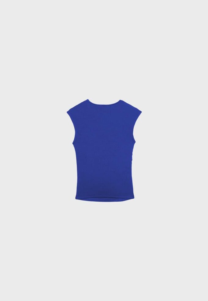 Tricou de bază ajustat cu volane Tricou de bază ajustat cu volane