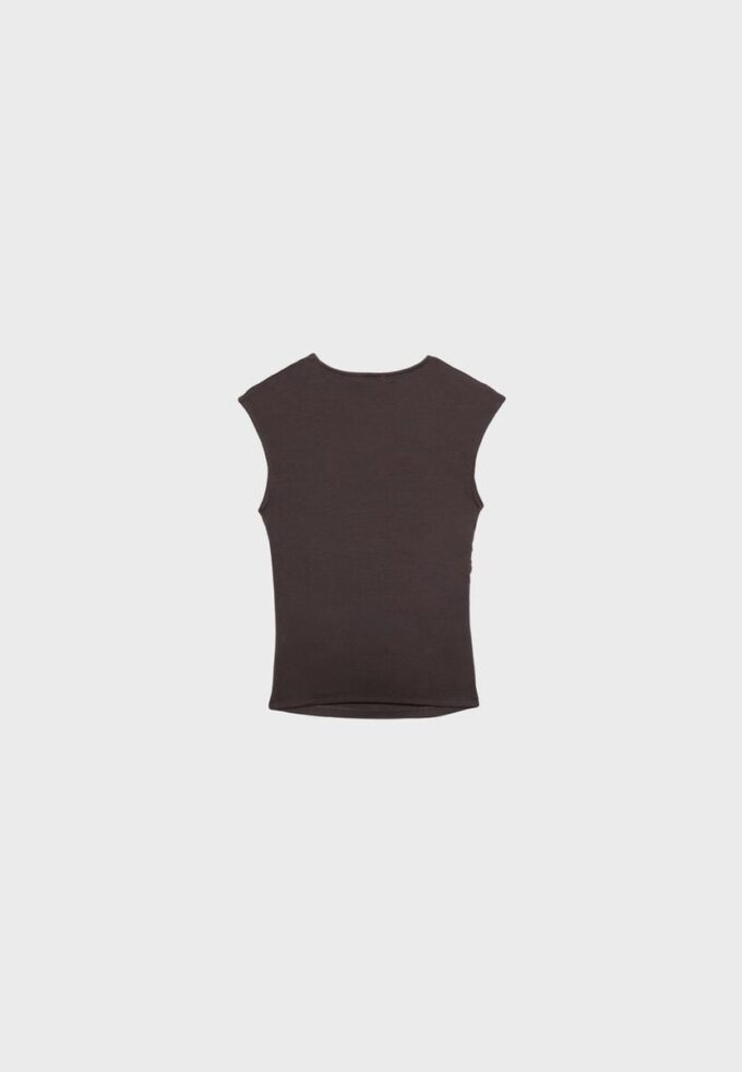 Tricou de bază ajustat cu volane Tricou de bază ajustat cu volane