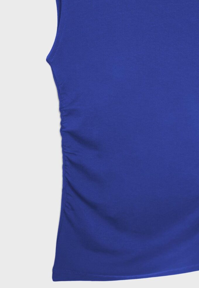 Tricou de bază ajustat cu volane Tricou de bază ajustat cu volane