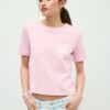 Tricou de bază cu croială regular și material gros Tricou de bază cu croială regular și material gros