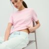 Tricou de bază cu croială regular și material gros Tricou de bază cu croială regular și material gros