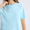 Tricou de bază cu croială regular și material gros Tricou de bază cu croială regular și material gros