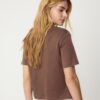 Tricou de bază cu croială regular și material gros Tricou de bază cu croială regular și material gros
