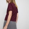 Tricou de bază cu croială regular și material gros Tricou de bază cu croială regular și material gros