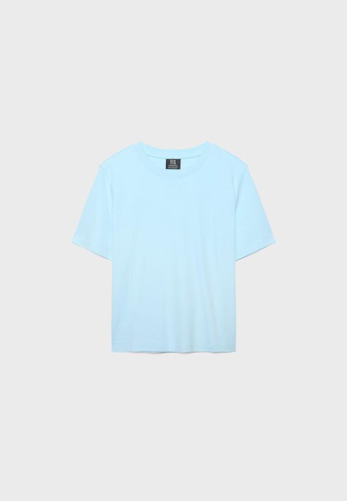 Tricou de bază cu croială regular și material gros Tricou de bază cu croială regular și material gros
