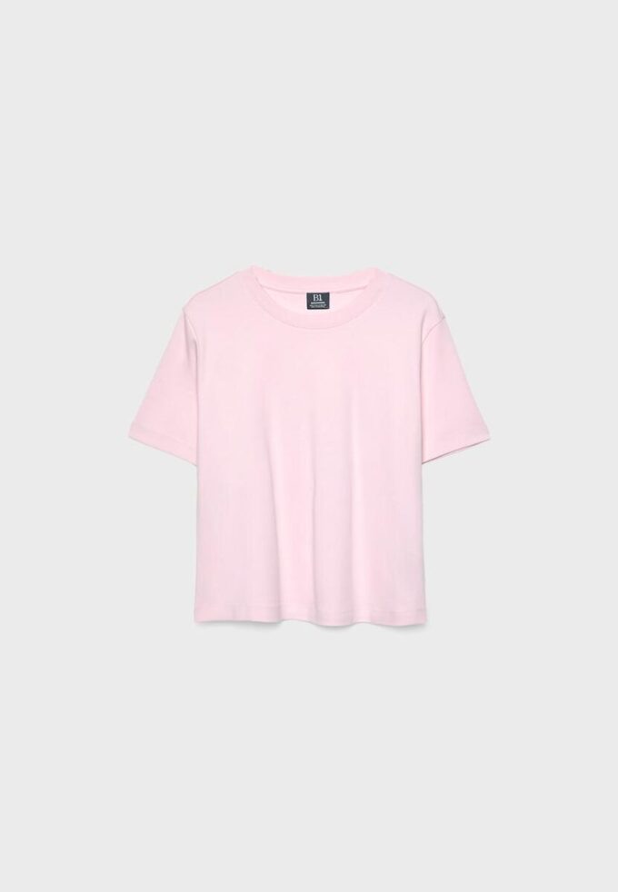Tricou de bază cu croială regular și material gros Tricou de bază cu croială regular și material gros