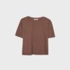 Tricou de bază cu croială regular și material gros Tricou de bază cu croială regular și material gros
