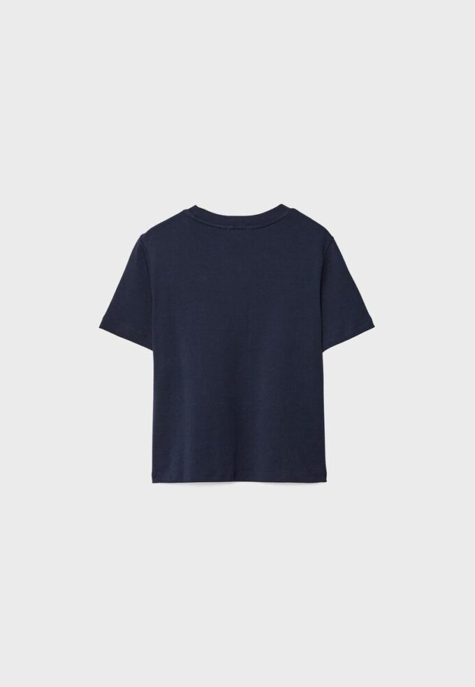 Tricou de bază cu croială regular și material gros Tricou de bază cu croială regular și material gros