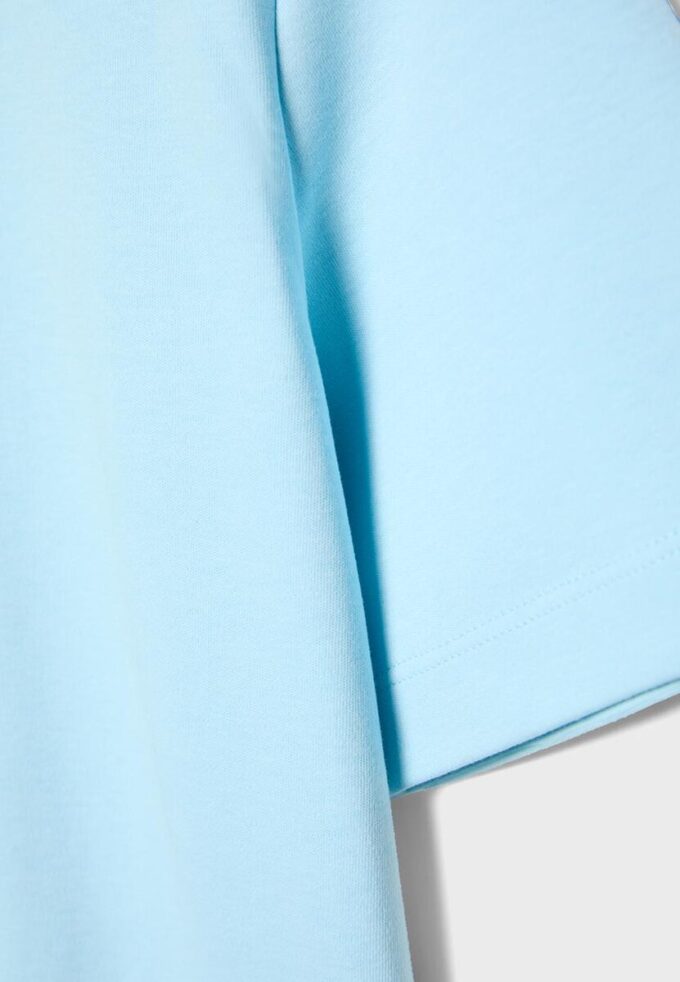 Tricou de bază cu croială regular și material gros Tricou de bază cu croială regular și material gros