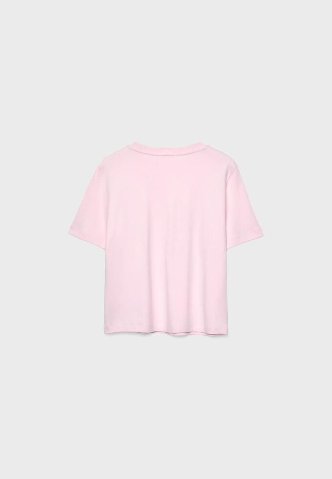 Tricou de bază cu croială regular și material gros Tricou de bază cu croială regular și material gros