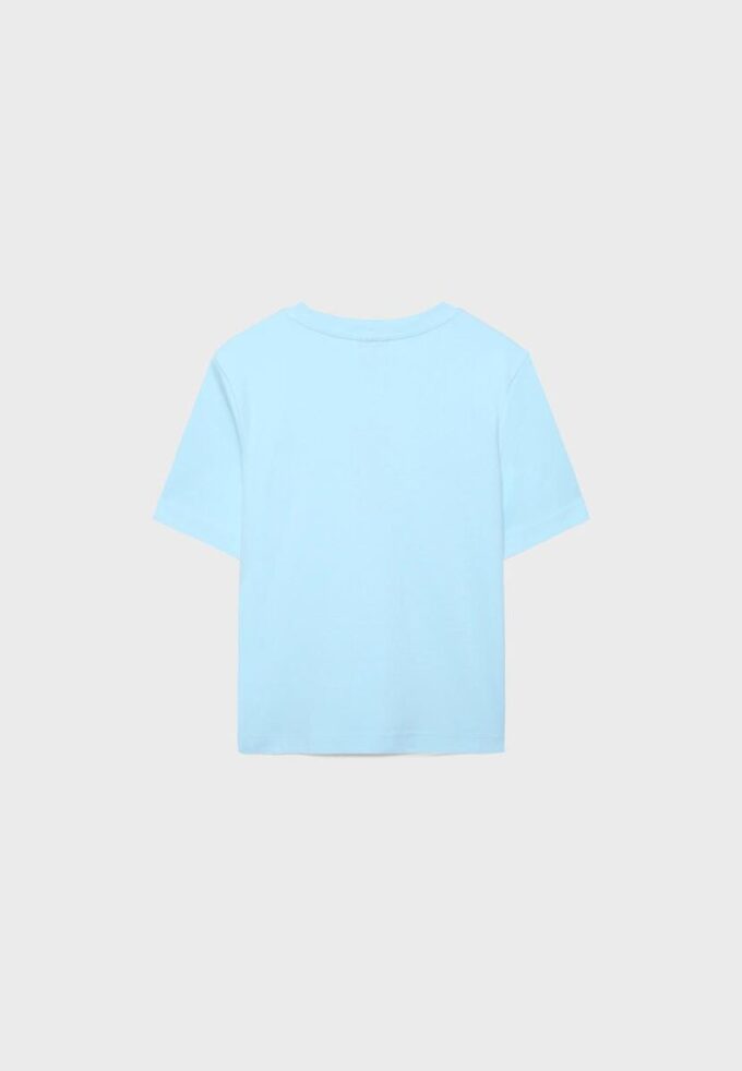 Tricou de bază cu croială regular și material gros Tricou de bază cu croială regular și material gros