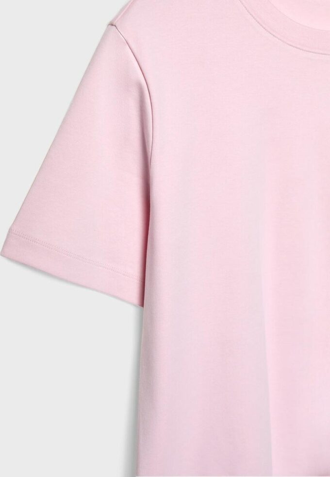 Tricou de bază cu croială regular și material gros Tricou de bază cu croială regular și material gros