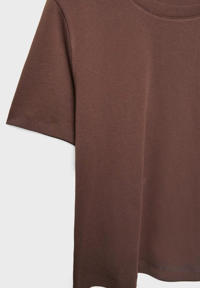 Tricou de bază cu croială regular și material gros Tricou de bază cu croială regular și material gros