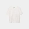 Tricou de bază cu dungi, croială regular, din material gros Tricou de bază cu dungi, croială regular, din material gros