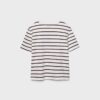 Tricou de bază cu dungi, croială regular, din material gros Tricou de bază cu dungi, croială regular, din material gros