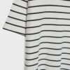 Tricou de bază cu dungi, croială regular, din material gros Tricou de bază cu dungi, croială regular, din material gros