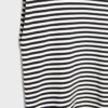 Tricou de bază cu dungi și umeri căptușiți Tricou de bază cu dungi și umeri căptușiți
