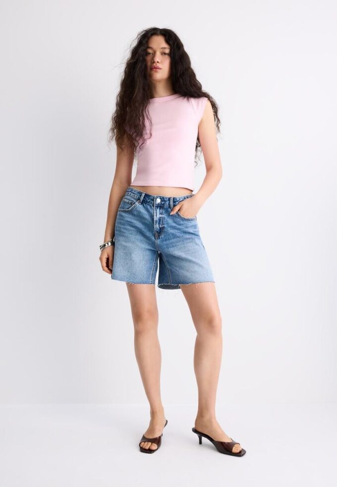 Tricou de bază cu guler barcă