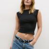 Tricou de bază cu guler barcă